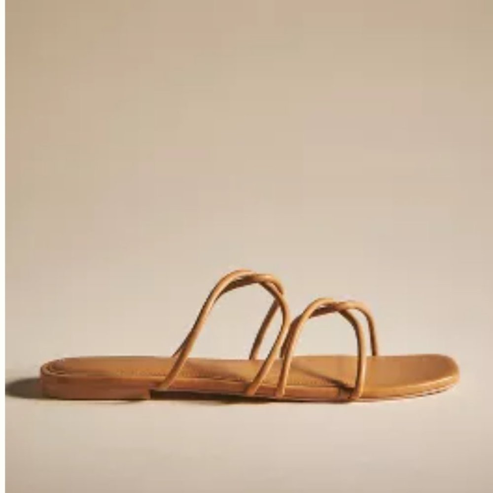 Tan Strappy Sandals by Mauve by Anthropologie size 7
